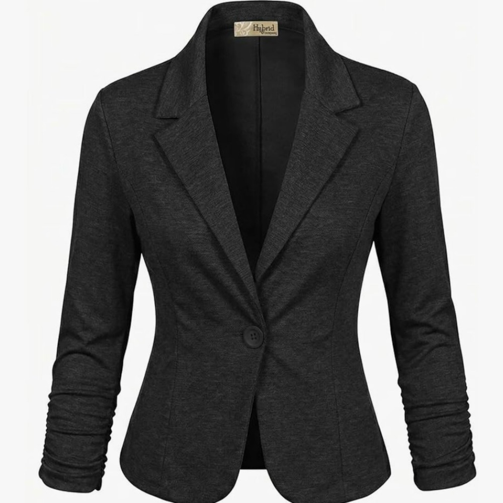 NWT Hybrid & Company Lightweight Stretch Ponte Blazer Made in USA size Small
